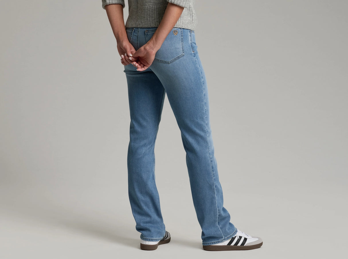 Kuhl Clothing Womens Kontour Form Straight Denim Vintage blue
