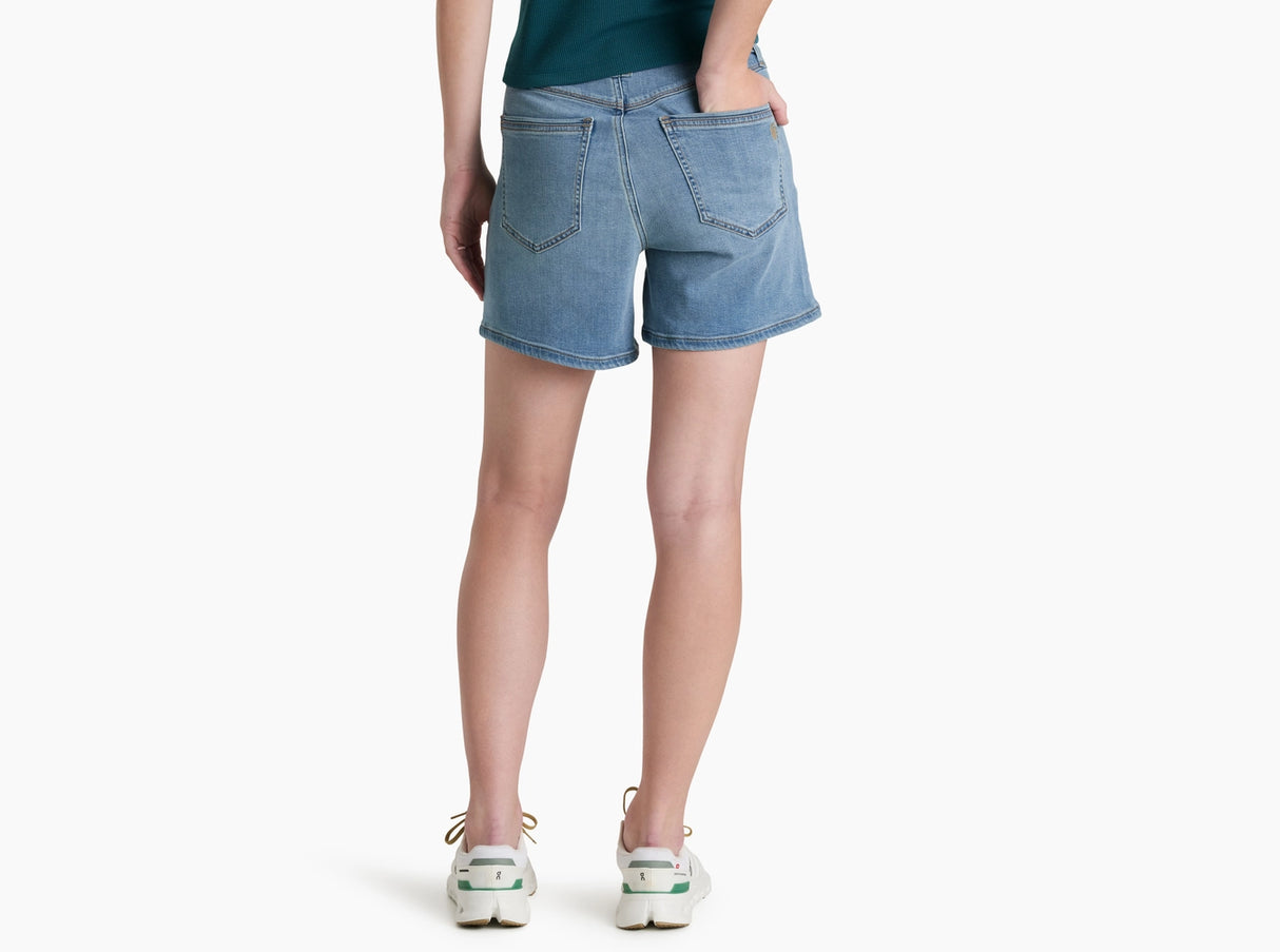 Kuhl Clothing Womens Kontour Form Denim Short 5in Vintage blue