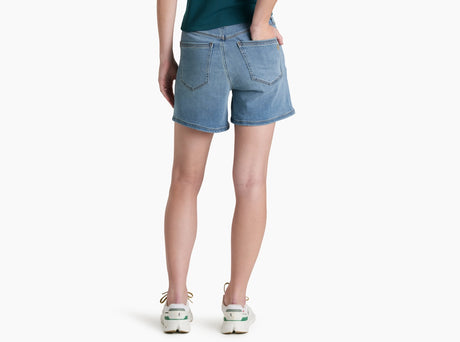 Kuhl Clothing Womens Kontour Form Denim Short 5in Vintage blue