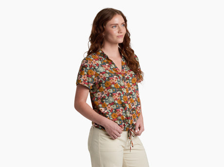 Kuhl Clothing Womens Liliana Shortsleeve Night sky print
