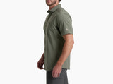 Kuhl Clothing Mens Optimizr Shortsleeve Pewter green