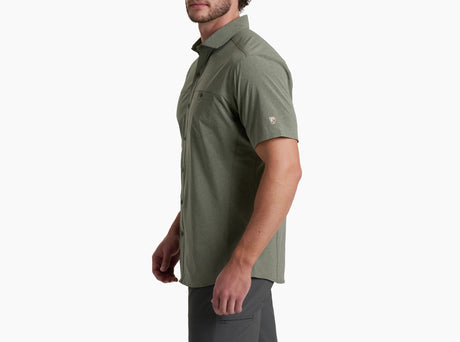 Kuhl Clothing Mens Optimizr Shortsleeve Pewter green