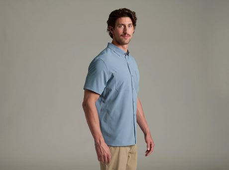 Kuhl Clothing Mens Edge Shortsleeve Mineral blue