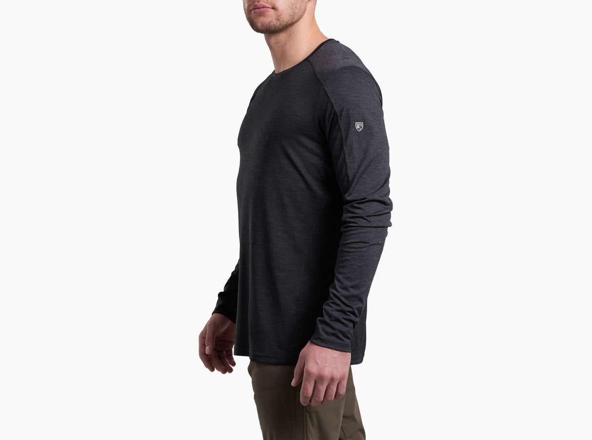 Kuhl Clothing Mens Kuhl Engineered Crew Longsleeve Black