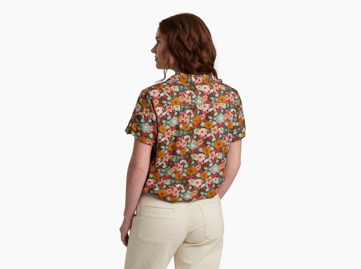Kuhl Clothing Womens Liliana Shortsleeve Night sky print