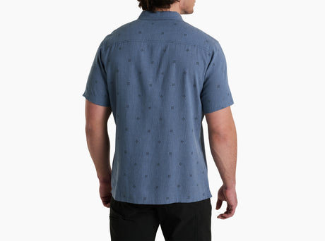 Kuhl Clothing Mens Getaway Shortsleeve Dusk blue
