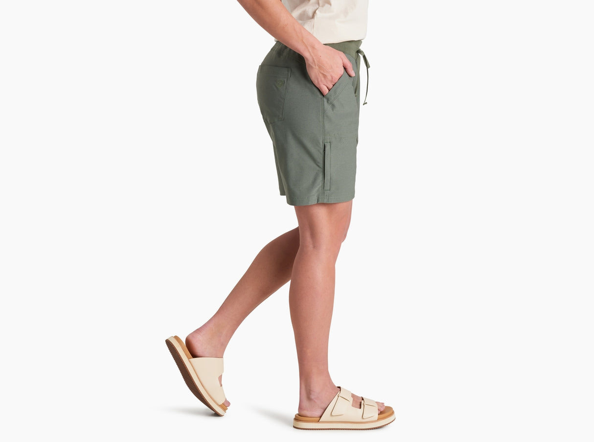 Kuhl Clothing Womens Trekr Pull On Short 8in Olive
