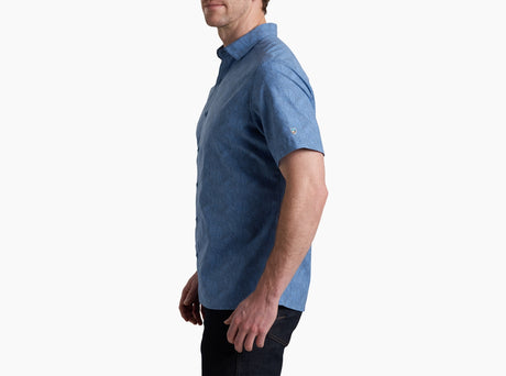 Kuhl Clothing Mens Kuhl Breeze Shortsleeve River blue