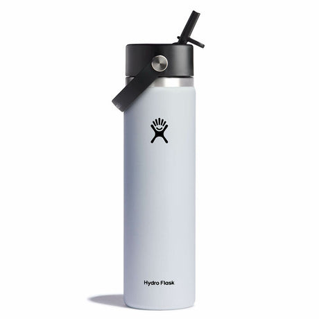 Hydro Flask 24oz Wide Flex Straw Cap Bottle, White White