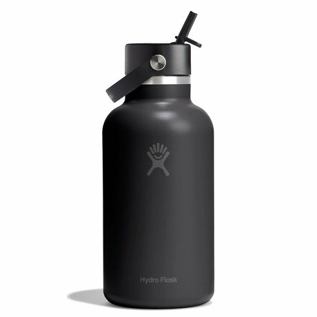 Hydro Flask Wide Flex Straw Cap, Black/64oz Black