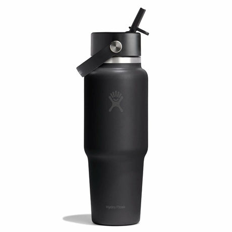 Hydro Flask 32oz Wide Flex Straw Travel Bottle, Black Black