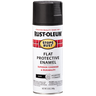 RUST-OLEUM 12 OZ Stops Rust Protective Enamel Spray Paint - Flat Black BLACK