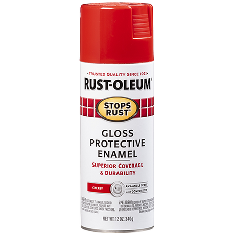 RUST-OLEUM 12 OZ Stops Rust Protective Enamel Spray Paint - Gloss Cherry CHERRY