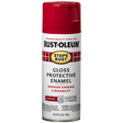 RUST-OLEUM 12 OZ Stops Rust Protective Enamel Spray Paint - Gloss Sunrise Red SUNRISE_RED