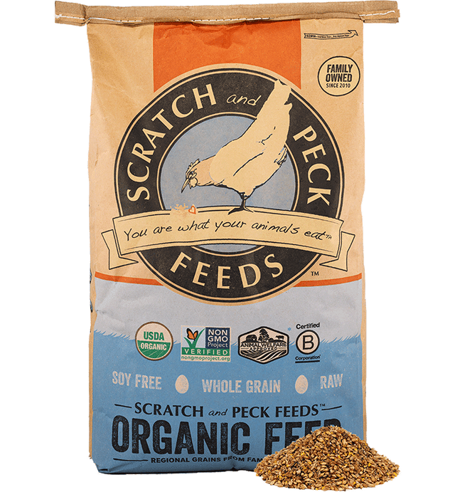 Scratch Peck Organic Layer With Corn 16Pct