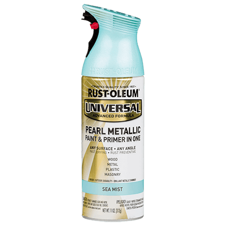 RUST-OLEUM 11 OZ Universal Metallic Spray Paint - Sea Mist SEA_MIST /  / PEARL_METALLIC