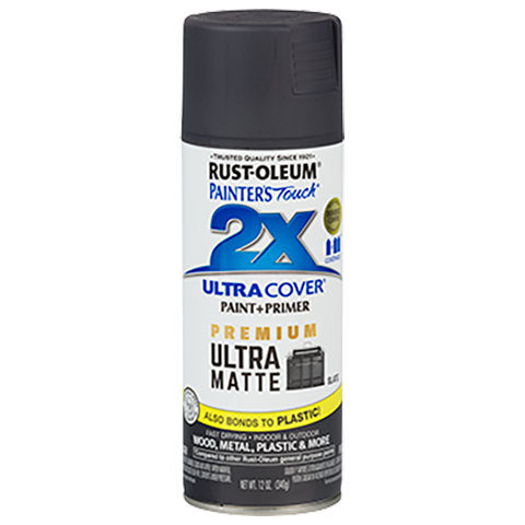RUST-OLEUM 12 OZ Painter's Touch 2X Ultra Cover Matte Spray Paint - Matte Slate SLATE /  / MATTE