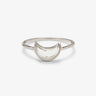 Pura Vida Bracelets Moonstone Moon Ring Silver