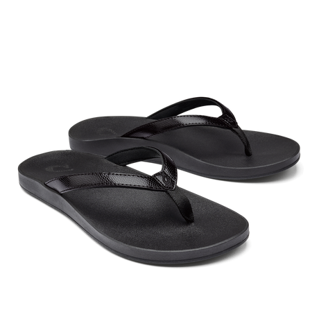 Olukai Women's Puawe Sandal BLACK/BLACK