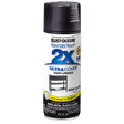 RUST-OLEUM 12 OZ Painter's Touch 2X Ultra Cover Semi-Gloss Spray Paint - Semi-Gloss Black BLACK