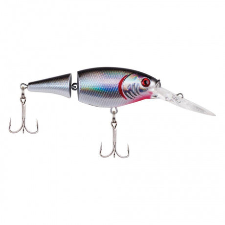 Berkley Flicker Shad Jointed | 1/3 oz | 2 3/4in | 7cm | 6 | 7'-9' | 2.1m-2.7m | Model #FFSH7J-BSV Black Silver