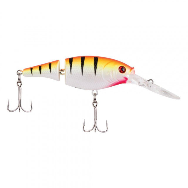 Berkley Flicker Shad Jointed | 1/5 oz | 2in | 5cm | 8 | 5'-7' | 1.5m-2.1m | Model #FFSH5J-SPR Sunset Perch