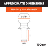 Curt Manufacturing 2-5/16 inch Trailer Ball / _