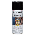 RUST-OLEUM 12 OZ Stops Rust Metallic Spray Paint - Black Night BLACK_NIGHT