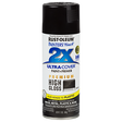 RUST-OLEUM 12 OZ Painter's Touch 2X Ultra Cover High Gloss Spray Paint - Hi Gloss Black BLACK /  / HIGH_GLOSS