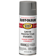 RUST-OLEUM 12 OZ Stops Rust Protective Enamel Spray Paint -Satin Coastal Gray COASTALGRAY
