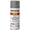 RUST-OLEUM 12 OZ Stops Rust Protective Enamel Spray Paint -Satin Coastal Gray COASTALGRAY