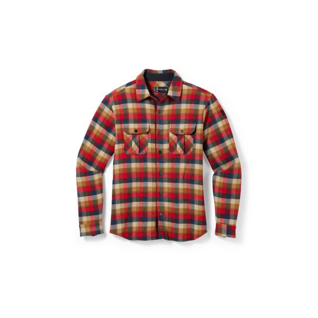 Smartwool Men's Anchor Line Shirt Jacket Rhythmic Red Plaid