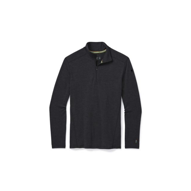 Smartwool Men's Classic Thermal Merino Base Layer 1/4 Zip Charcoal Heather