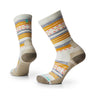 Smartwool Women's Hike Light Cushion Margarita Crew Socks Natural