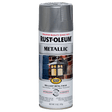RUST-OLEUM 12 OZ Stops Rust Metallic Spray Paint - Silver SILVER