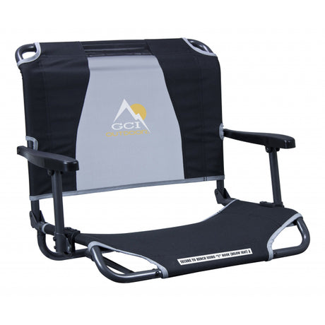 GCI Outdoor Big Comfort Stadium Chair With Armrests Black