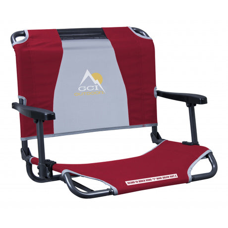 GCI Outdoor Big Comfort Stadium Chair With Armrests Red