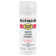 RUST-OLEUM 12 OZ Stops Rust Clear Enamel - Satin Clear CLEAR /  / SATIN