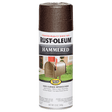 RUST-OLEUM 12 OZ Stops Rust Hammered Spray Paint - Brown BROWN