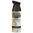 RUST-OLEUM 12 OZ Universal Satin Spray Paint - Black SATIN_BLACK