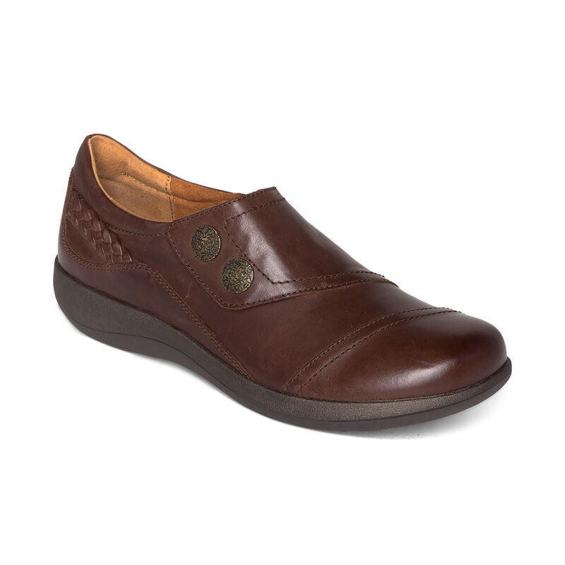 AETREX Women's Karina Monk Strap Shoe BROWN /  / M