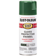RUST-OLEUM 12 OZ Stops Rust Protective Enamel Spray Paint - Gloss Hunter Green HUNTER_GREEN