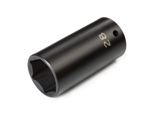 Tekton 1/2 Inch Drive x 28 mm Deep 6-Point Impact Socket / 1/2_DR