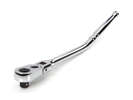 Tekton 1/2 Inch Drive x 14 Inch Flex Head Quick-Release Bent Handle Ratchet