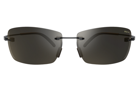 BEX Fynnland XL Sunglasses Black / Brown (silver flash)