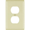 Pass & Seymour 1 Gang Jumbo Wall Plate for 1 Duplex, Ivory IVORY
