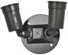 Missing Vendor Weatherproof Double Lampholder With Round Cover - BRONZE BRONZE