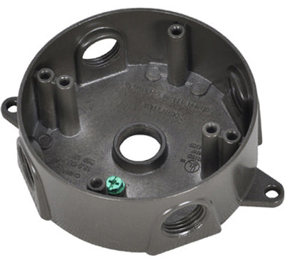 Missing Vendor Weatherproof Round Outlet Box - BRONZE BRONZE