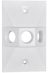 Missing Vendor Weatherproof Rectangular Lampholder Cover - WHITE WHITE