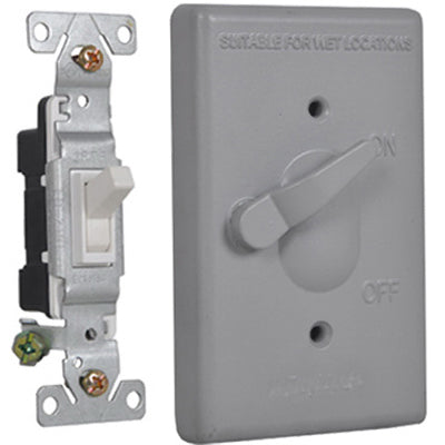 Missing Vendor Weatherproof Cover With Switch - GRAY GREY